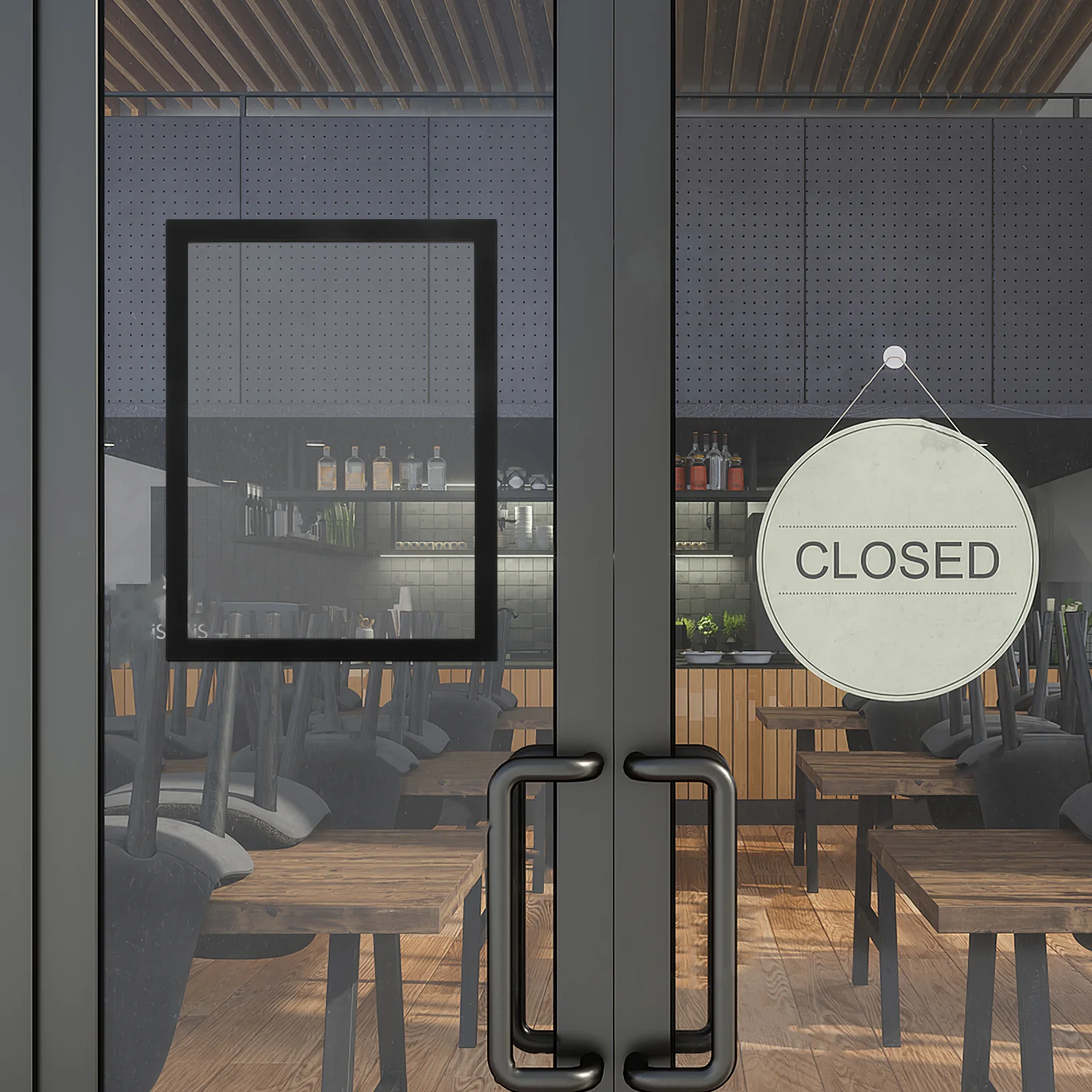 إطار صورة مغناطيسي A4 مزدوج الجوانب وشفاف سهل الاستخدام للمستندات ونافذة زجاجية للحائط وديكور المنزل #2