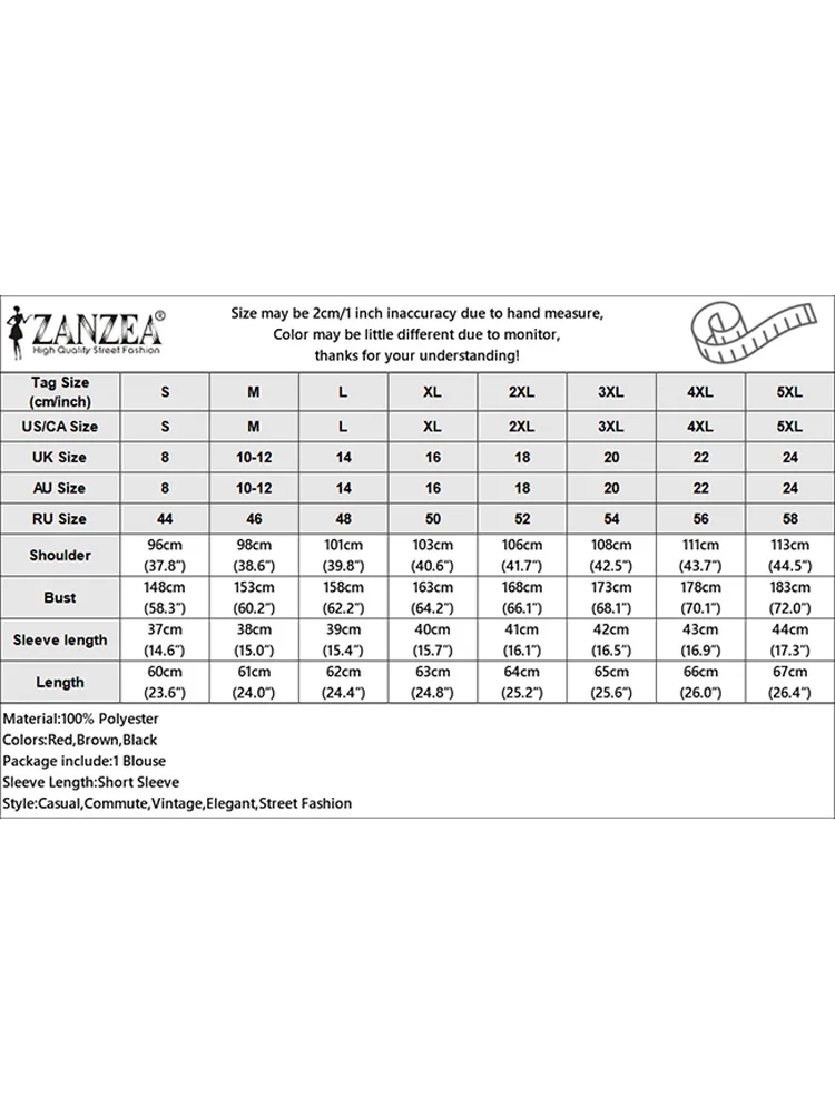 ZANZEA-Chemisier Élégant à Rayures et Manches Courtes pour Femme, Tunique Décontractée, Streetwear, Bureau, Été, 2024