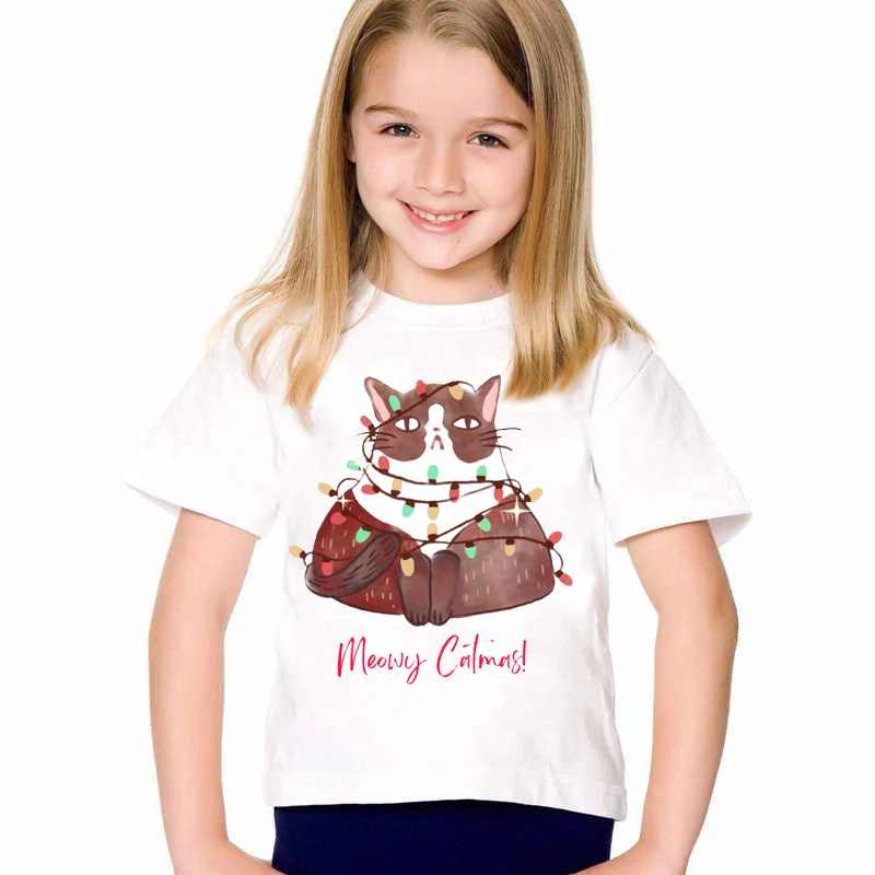 Meowy Christmas Patch On Clothes Diy A-Levels Iron On Transfer for Children Clothes Design Heat Sticker On T-Shirt Appliqued