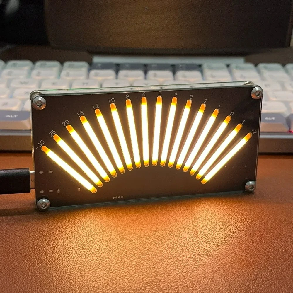 Electron VU Retro Level Indicator Voice-activated 16-bit Music Level Indicator Music Spectrum Display