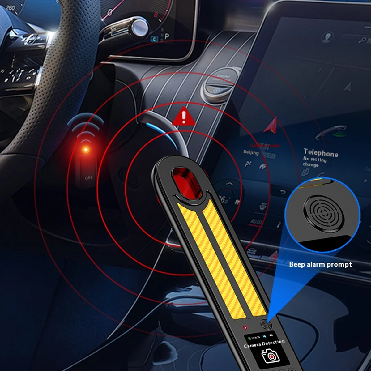 

Антишпионские гаджеты Ручной сканер безопасности обнаруживает GPS/скрытые камеры OLED-дисплей 12 часов непрерывного использования