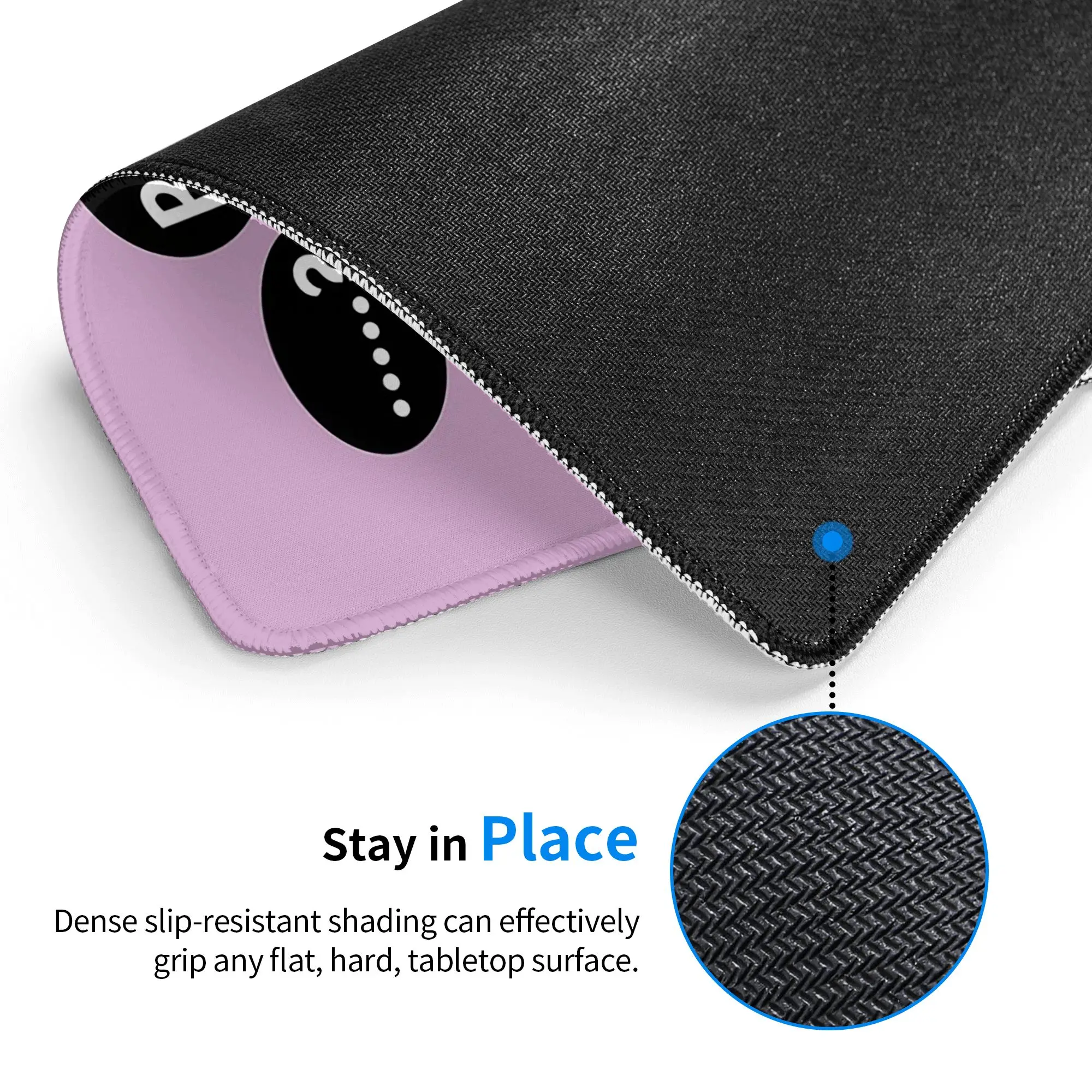 Adorable Two Ghosts Motif Mouse Pad Computer Keyboard Mouse Mat Gamer PC Laptop Desk Mat Office Accessories Table Mats