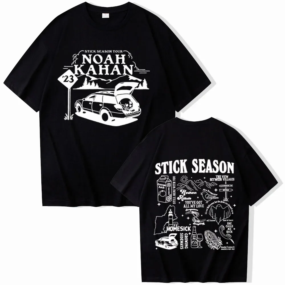 Noah Kahan Stick Season Oversized Men Woman T-Shirts Clothes Vintage Fashion Harajuku O-Neck Man Casual Short Sleeve Shirts Tees