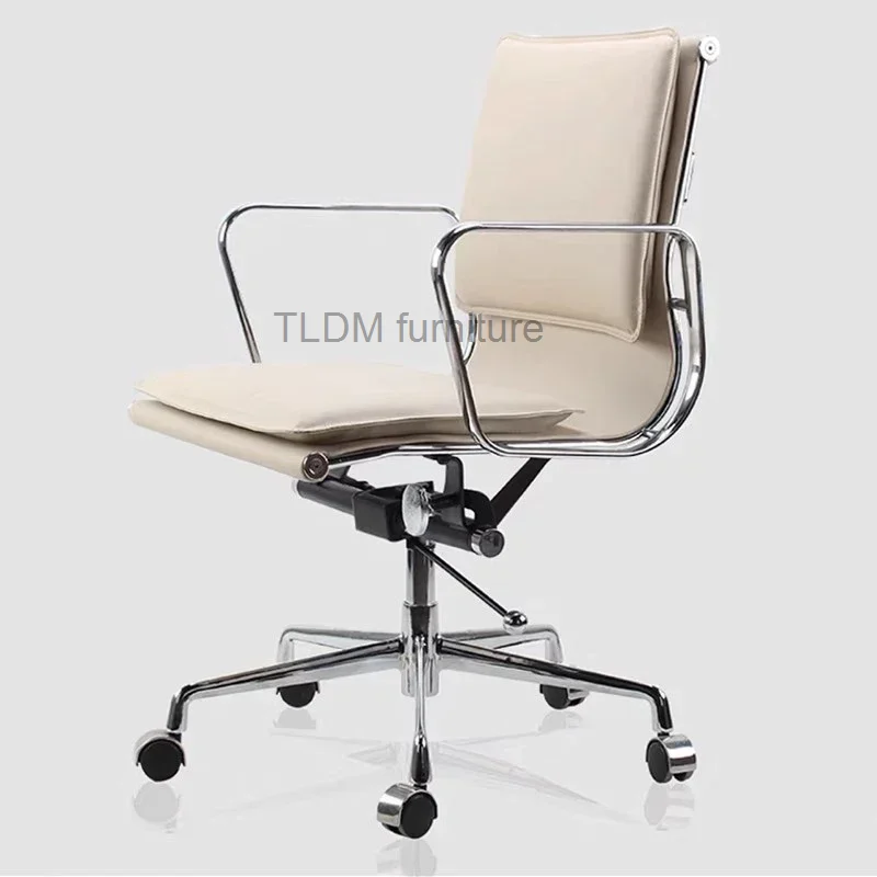 

Fashion Comfortable Office Chairs Leather Design Metal Armchairs Office Chairs Executive Bureau Sedie Da Ufficio Work Furniture