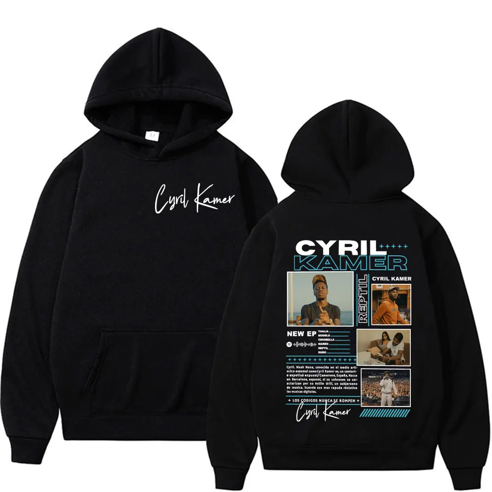 Rapper Cyril Kamer Reptil Album Tour Graphic Hoodies Men's Women Trending Vintage Pop Music Sweatshirts Long Sleeve Loose Hoodie