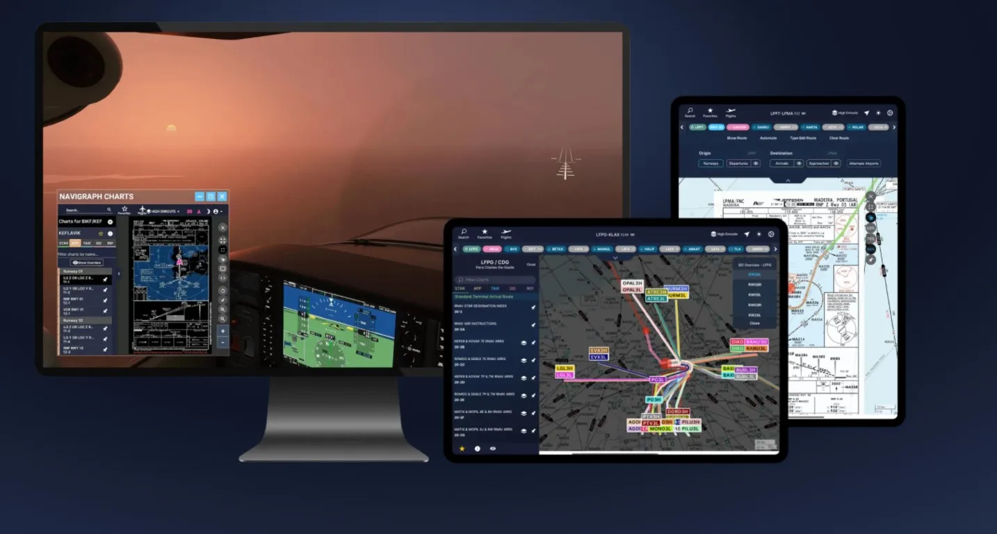 Navigraph, Charts, Navigation Data, P3D, FSX, Xplane, Universal