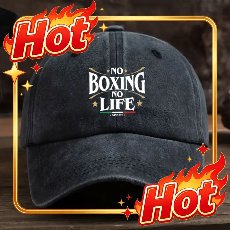 Custom Hat Men'S Retro Boxing-Themed 