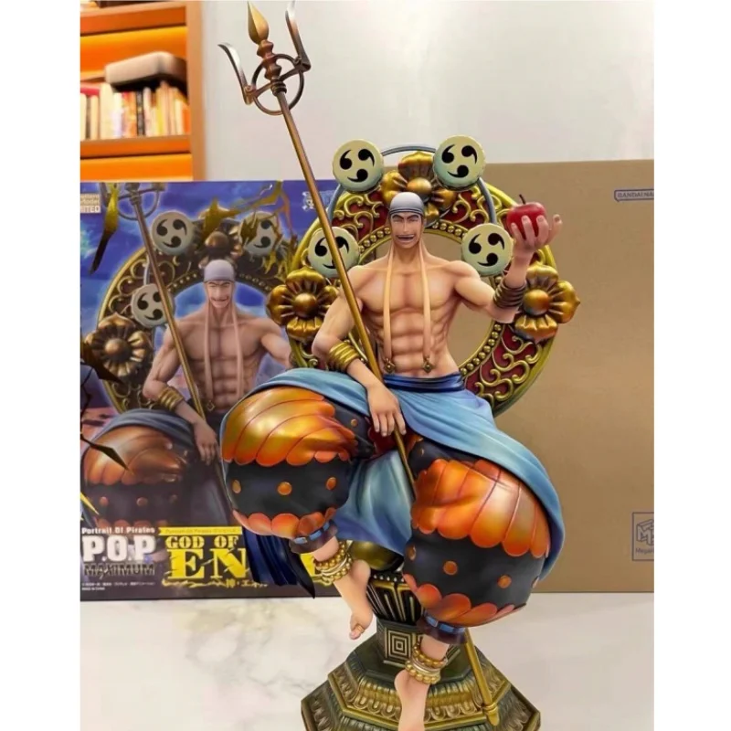 

New Anime One Piece Gk Thor Enel Pop Max 39cm Hand-Done Model Display Anime Peripheral Toys Desktop Decoration Collection Gift