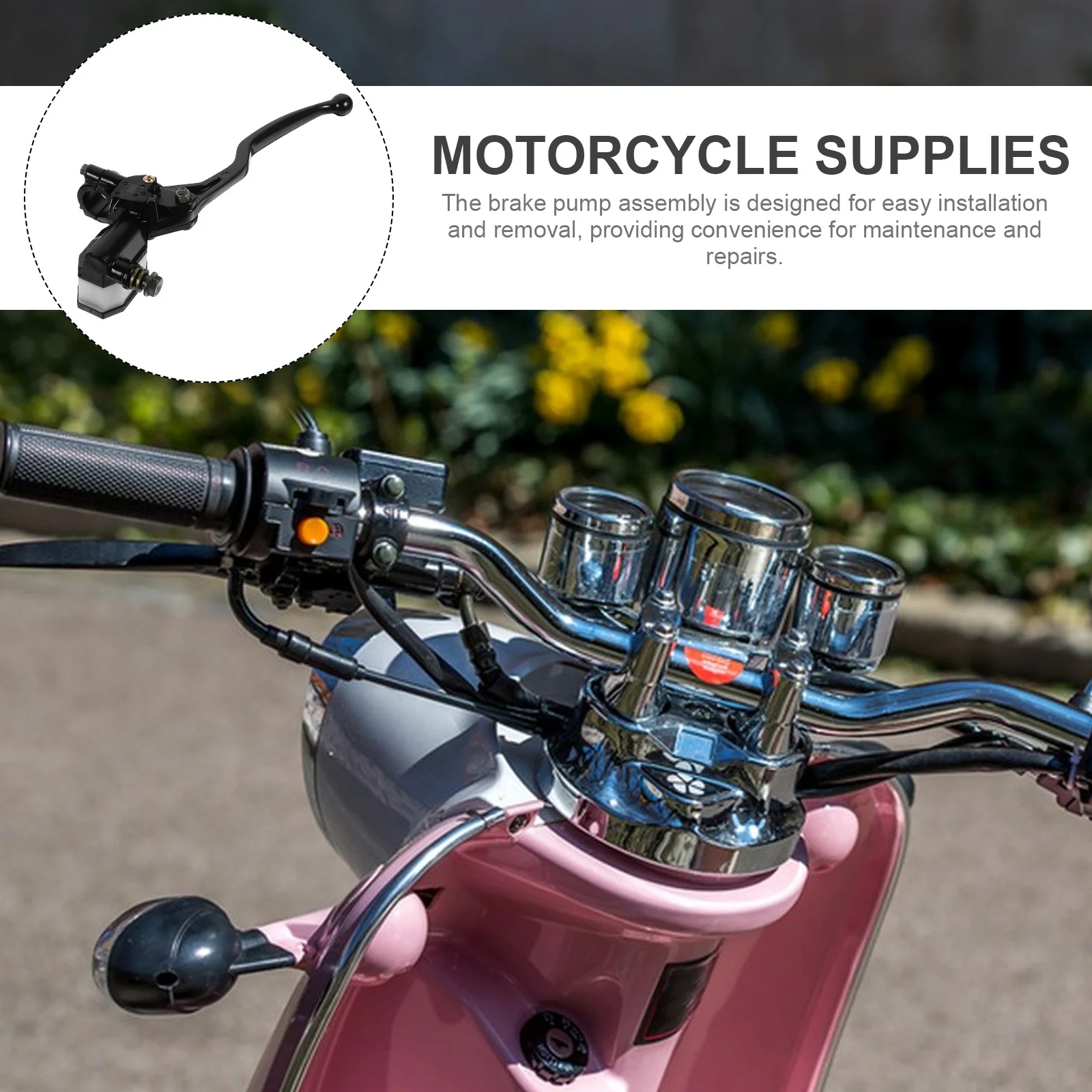 مضخة الجمعية ل Gs125 قوي الحديد دراجة نارية زيت الفرامل خزان مخلب خزان السائل دائم دواسة فرامل الإمدادات #2