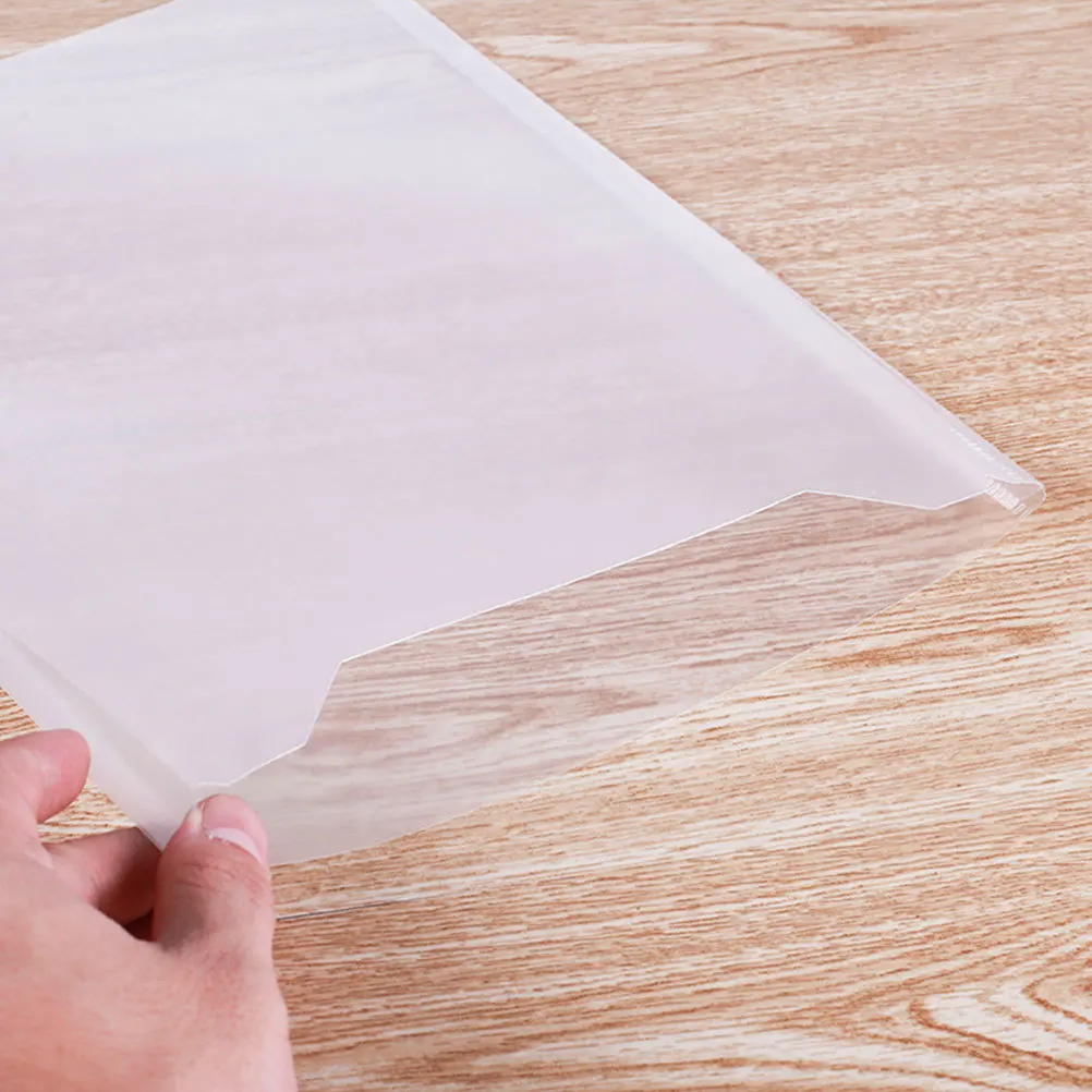 

10Pcs A4 File Folder Clear Plastic Document Folder Portable Paper Storage Organizer for Office Study Heavy Duty File Container