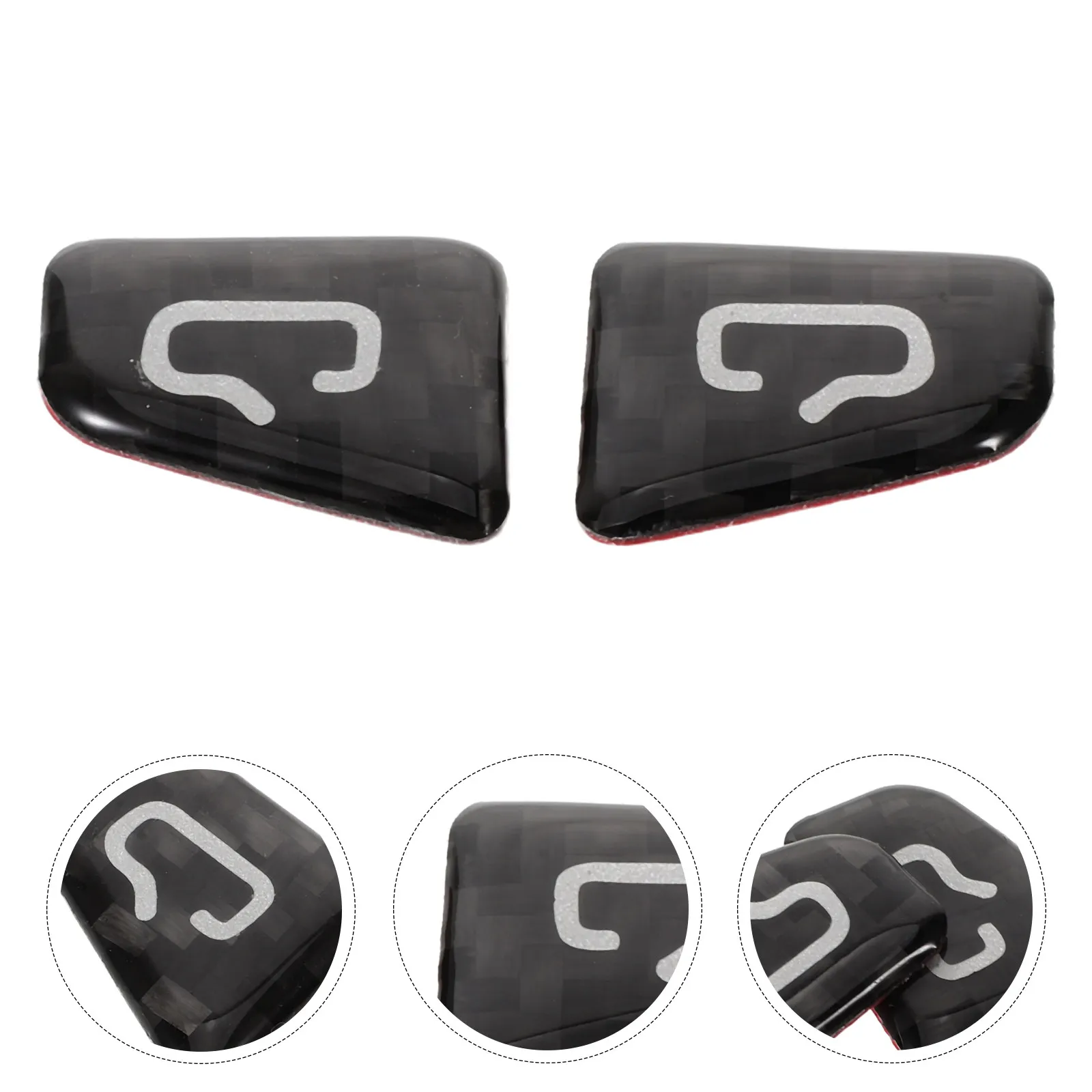 Car Door Lock Sticker Set Precision Cut Window Button Covers for Interior Door Switch Trim Scratch Resistant Sporty Car Interior