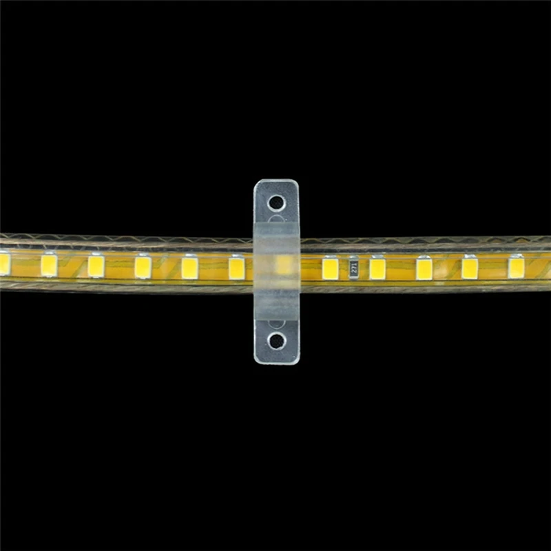 Led Light Strip Mounting Clip 5730 / 2835 / 5050 Mounting Holder Translucent Snap (200 Pieces / Package)