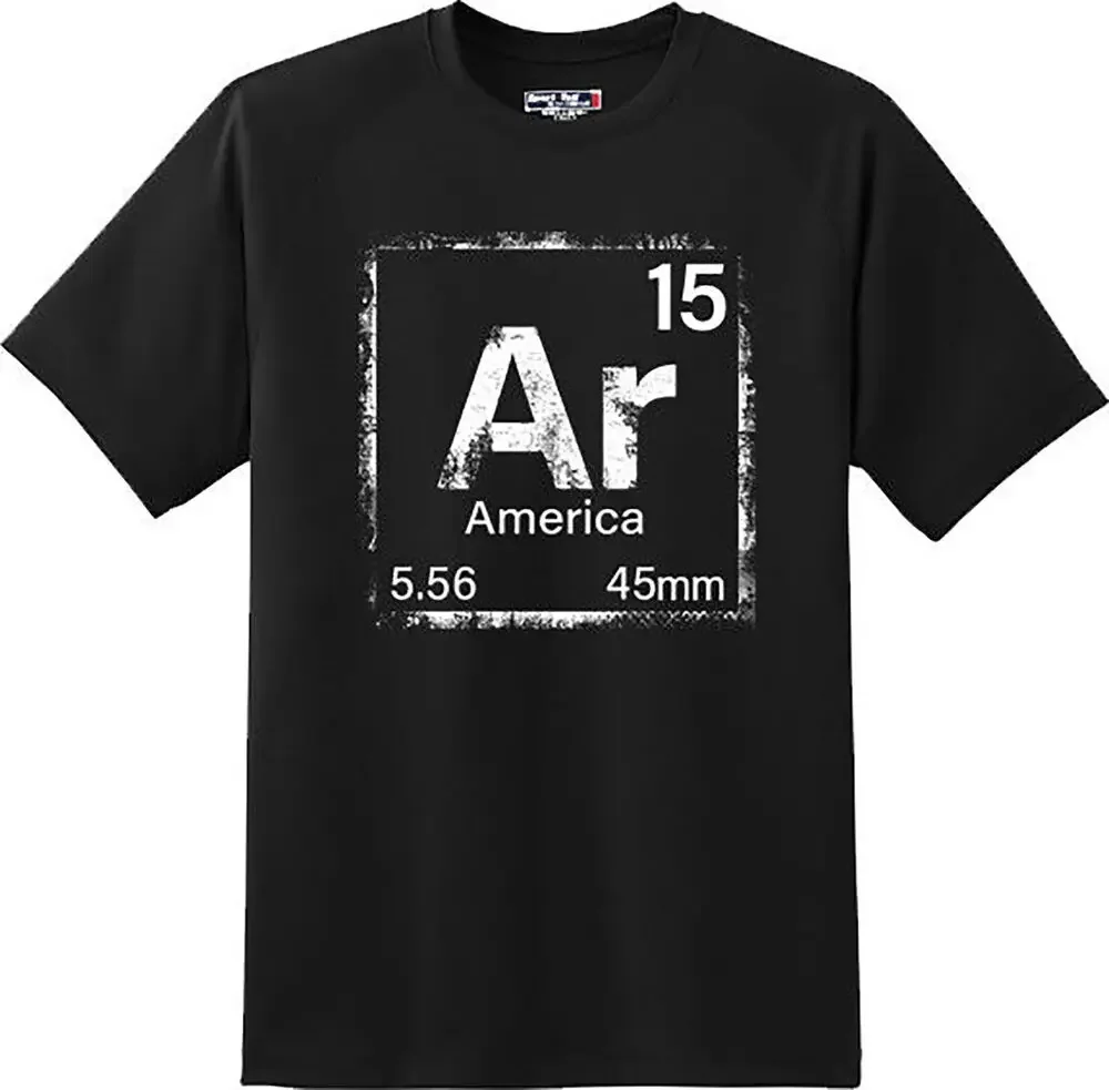 AR15 2nd Amendment American Gun Freedom  T Shirt  New Graphic TeeHigh Quality 100%Cotton Short Sleeve