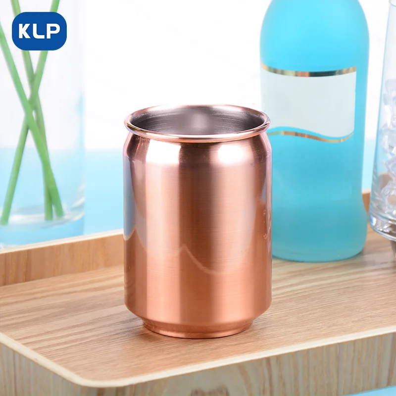 KLP 350ml Stainless Steel Coke Can, Bar Drinks Cocktail Beer Glasses, Portable Cocktail Glasses for Home Bar Parties