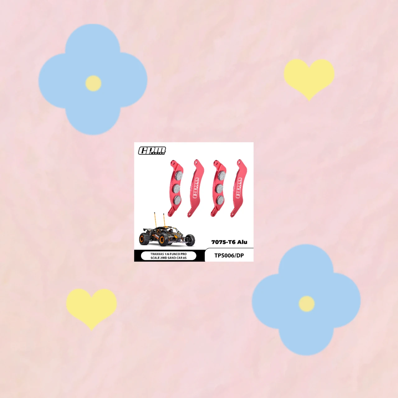 

Тормозные колодки GPM 7075 из сплава (передние, левая и правая) для TRAXXAS 1/6 Funco Pro Sand Car 8S 10956