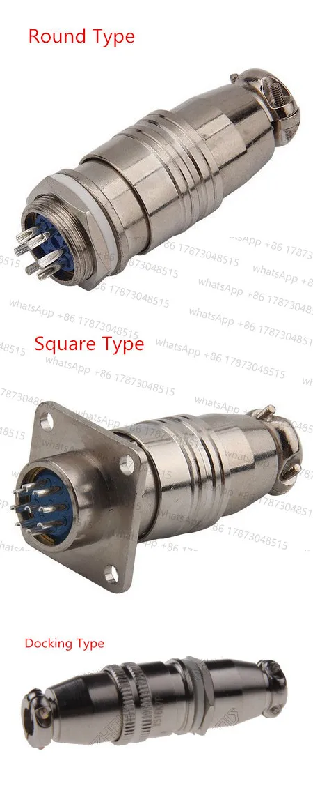 XS16 Авиационная розетка 16 мм 2 3 4 5-контактный разъем Круглый квадратный стыковочный тип