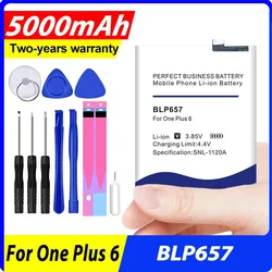 New 5000mAh BLP657 Battery ffor OnePlus 6 OnePlus Six 1+ One Plus 6 Batteries in Stock