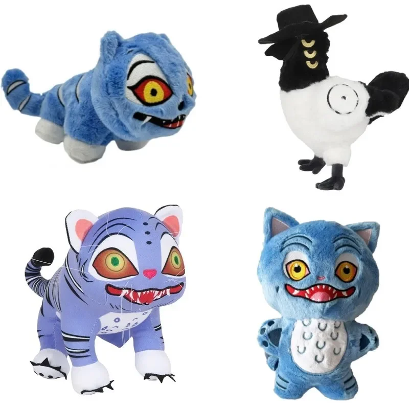 

Anime Kpop Demons Hunters Plush Cute Purple Tiger Black Hat Magpie With 3 Eyes Monster Hunt Girl Group Stuffed Christmas Gift