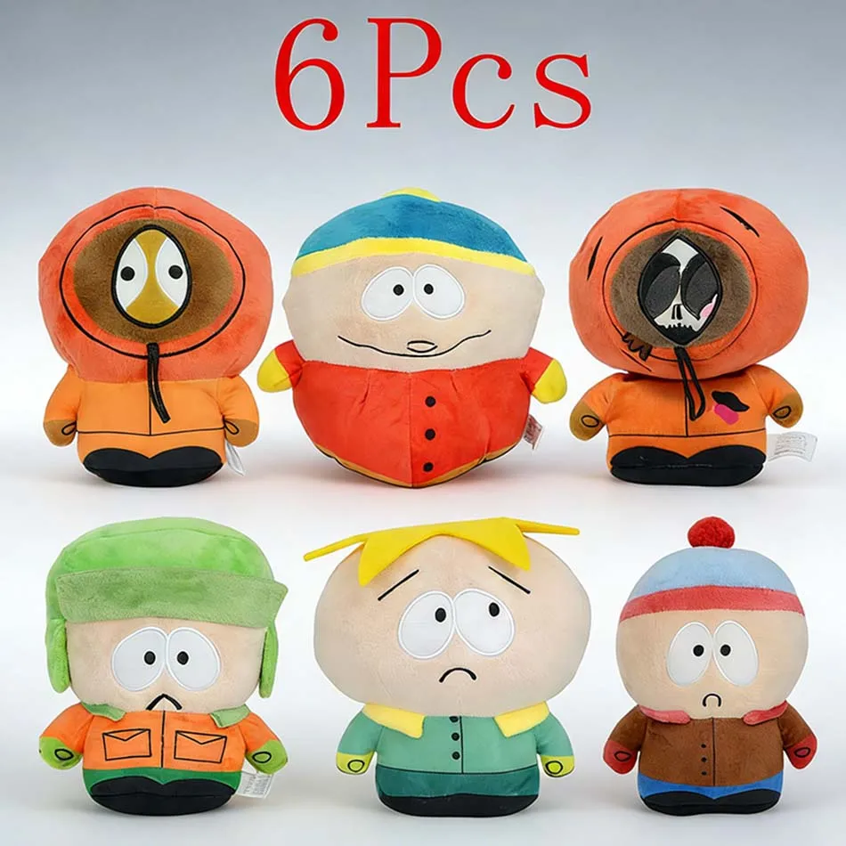 Muñeco de peluche de 16 cm del personaje de dibujos animados de South Park, Cartman, Stan, Butters, juguete de peluche para niños, regalos de Navidad.
