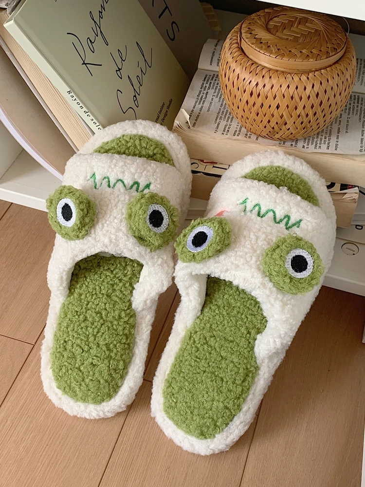 

Милые хлопковые тапочки для пар, теплые домашние тапочки с противоскользящей подошвой, зимние мужские и женские тапочки с тонкими полосками, уютные пушистые тапочки.