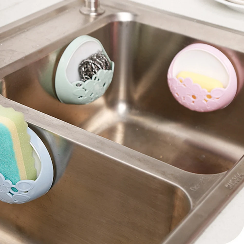 

Soap Dish Holder Suction Dispensers Vacuum Suction Cup Bar Soap Holder for Shower Bathroom Tub and Kitchen Sink (Pink