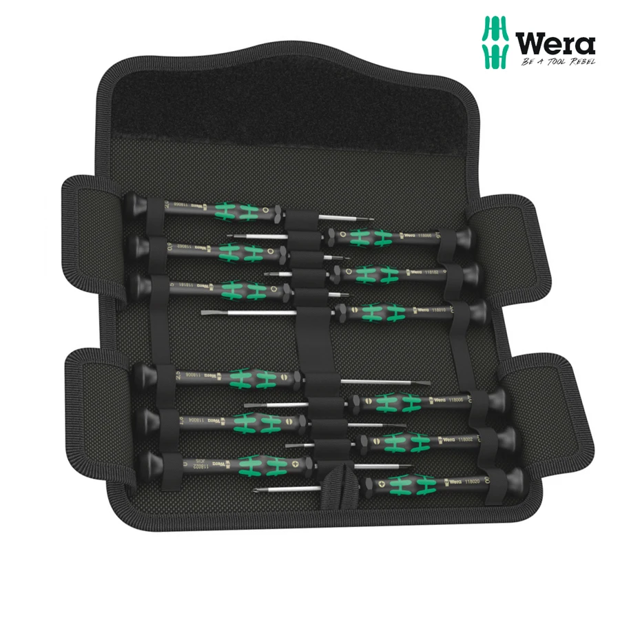 

Wera 12 pcs Screwdriver Set for Electronic Applications Kraftform Micro 12 Universal Precision Screwdriver Set NO.05073675001