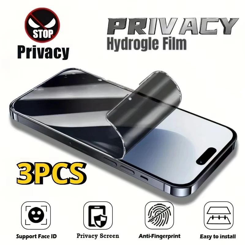 1-3 Stück Datenschutz-Hydrogel-Folie für Samsung Galaxy A56 5G A15 A55 5G A05 A16 A54 A06 A36 A24 4G A35 A25 A26 Kratzfeste Weiche Folie