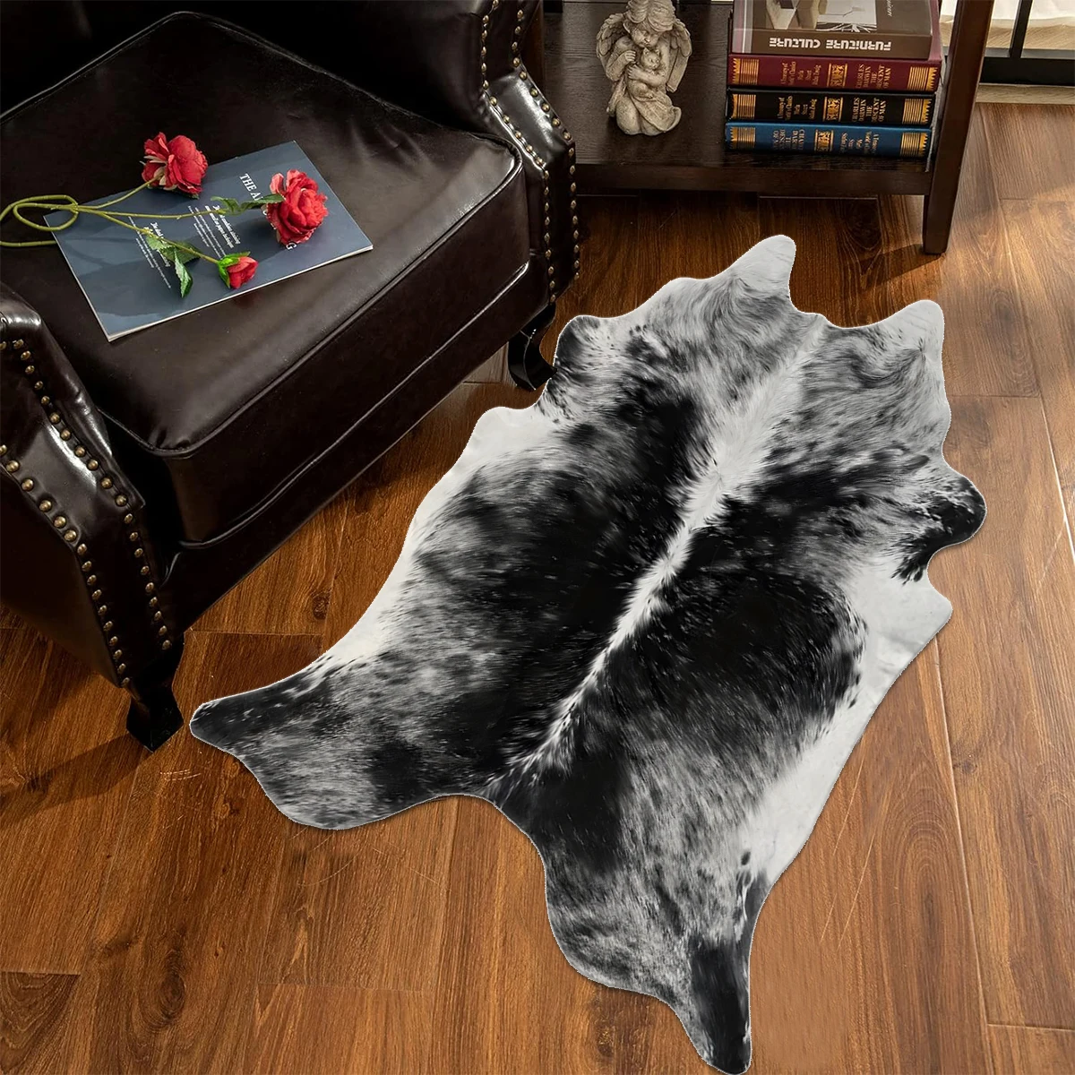 Cowhide Rug Faux - Artificial Cowhide Carpets for Bedroom Living