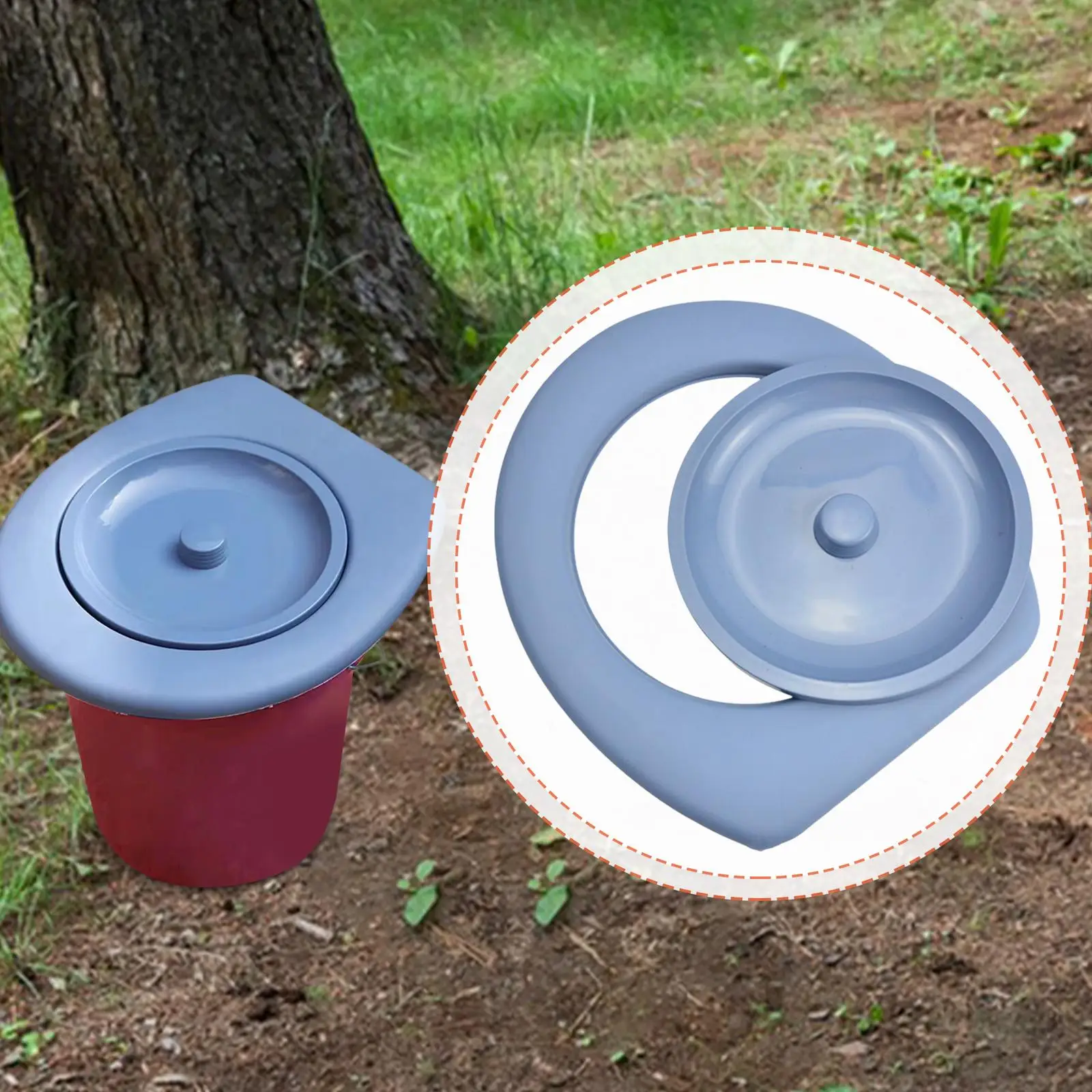 Emergency Mobile Toilet Seat Portable Design Reusable Lid Universal Bucket Toilet for Home and Outdoor Use