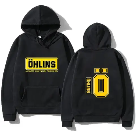 가을, 겨울 남성 스포츠 레이싱 Ohlins 까마귀 긴 소매 따뜻한 스웨트 여성 유니섹스
