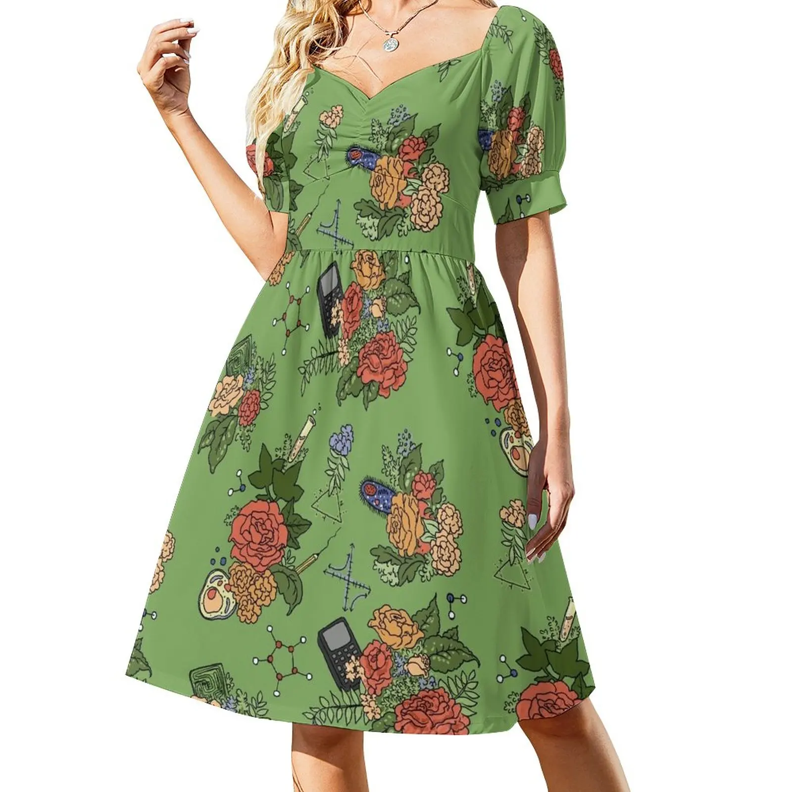 

STEM floral pattern Dress women clothes Dresses Women's clothing ceremony dresses