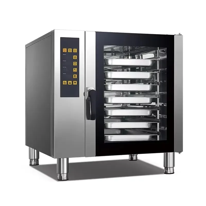 Commercial 5 Layer Electric Oven with Fermenter for Baking Fresh Flour Cakes and Pizzas Professional Bakery Equipment