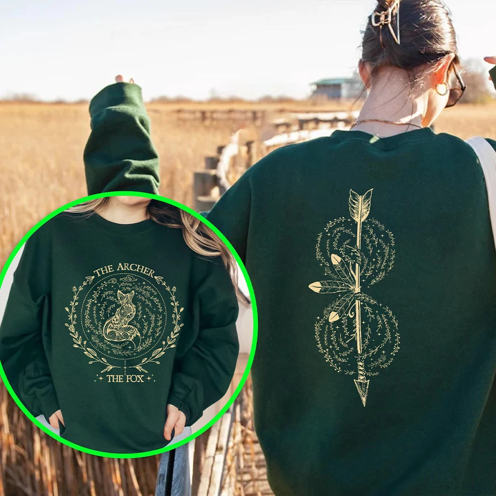 

Ballad Of The Archer And The Fox Sweatshirt Once Upon a Broken Heart Sweatshirt For Readers Hookish Bookworm Y2K Top Streetwear