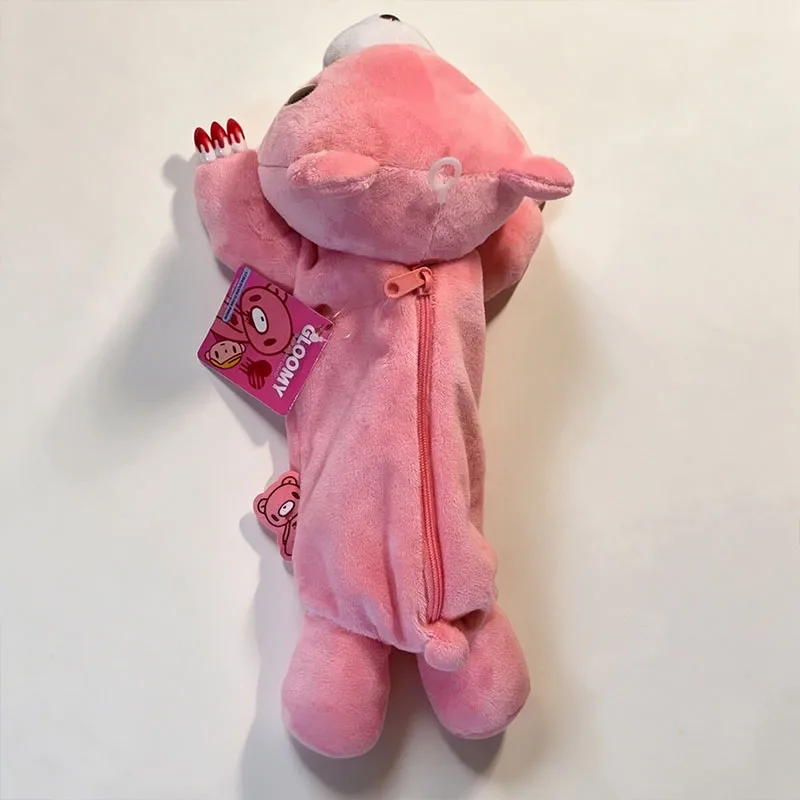 Bloody Bear Pencil Case Pink Y2K Makeup Bag Aesthetic Stationery Pouch Kawaii School Supplies Christmas Gift