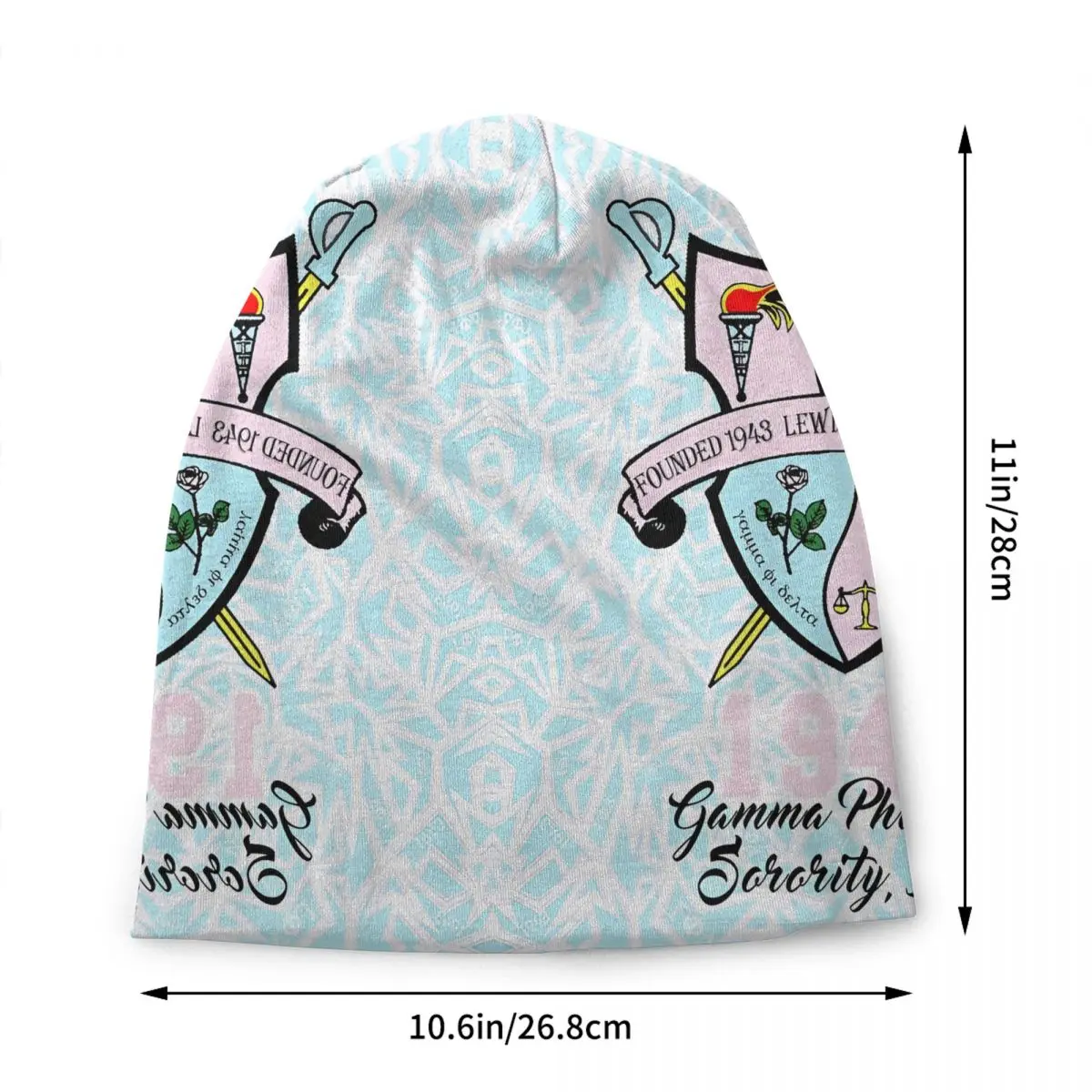 Custom Gamma Phi Delta Sisterhood Butterfly Logo Beanie Cap Winter Warm Bonnet Homme Knit Hats Fashion Ski Skullies Beanies Hats