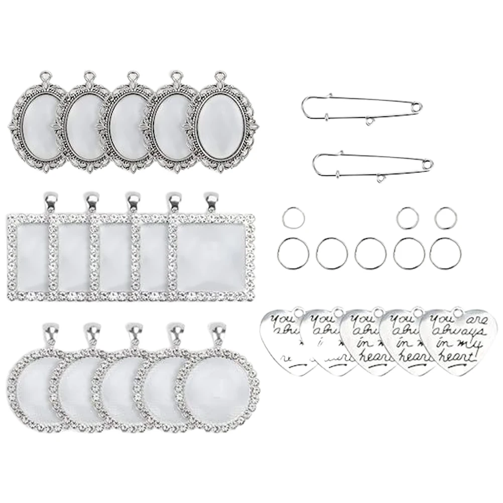 

DIY Brooch Photo Tray Wedding Craft Accessories Charm for Bouquet Jewelry Kits Making Pin Charms bridal bouquet kit photo tassel