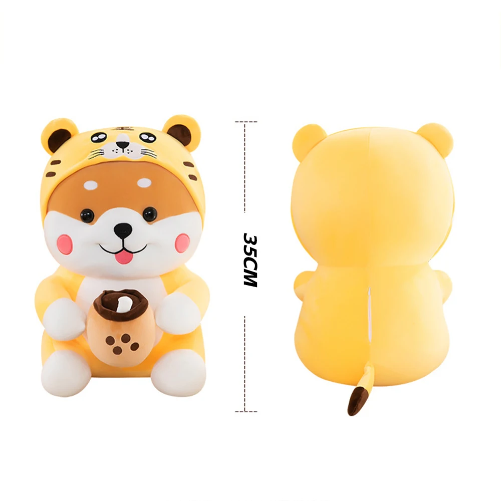 Adorable Shiba Inu Plush Doll Soft Stuffed Toy Kid Hugging Pillow 35cm