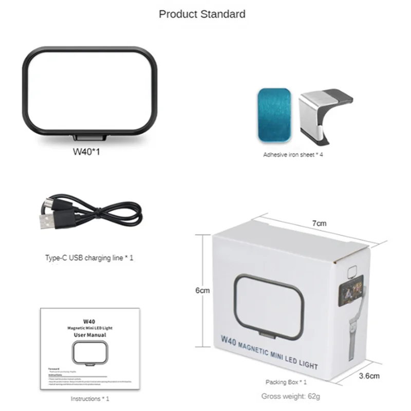 1 set ABS per stabilizzatore portatile DJI Feiyu luce di riempimento luce esterna per riprese dal vivo