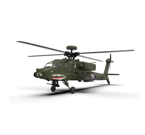 Yuxiang F11 Apache 6 Channels 3D Stunt Remote Control Helicopter Armed Combat Unmanned Simulation Airplane Model Toy