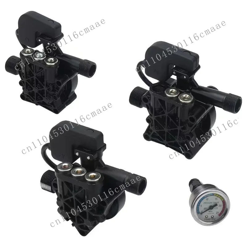 Portable 220V High-Pressure Water Pump for Household Cleaning Car Washer with Four-Hole and Three-Hole Pump Head Accessories