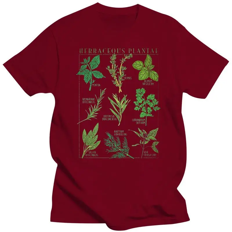 2022  New Fashion Brand Clothing Herbs T-Shirt Botanical Garden Plant Print Art Botany Bloom Fruit Flower Grow T Shirt