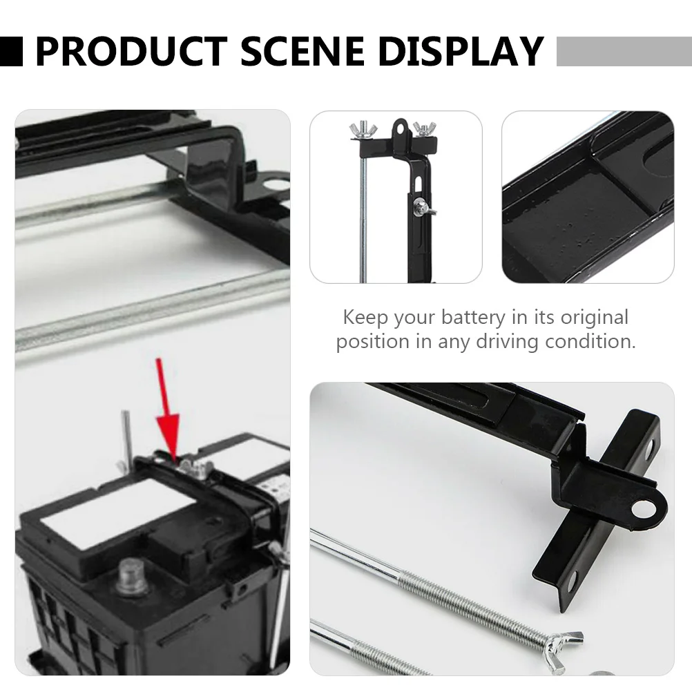 

Car Rack Iron Material Adjustable Tie Down Mount Durable Stable Fixing Bracket Truck Batteries Efficient Practical Long