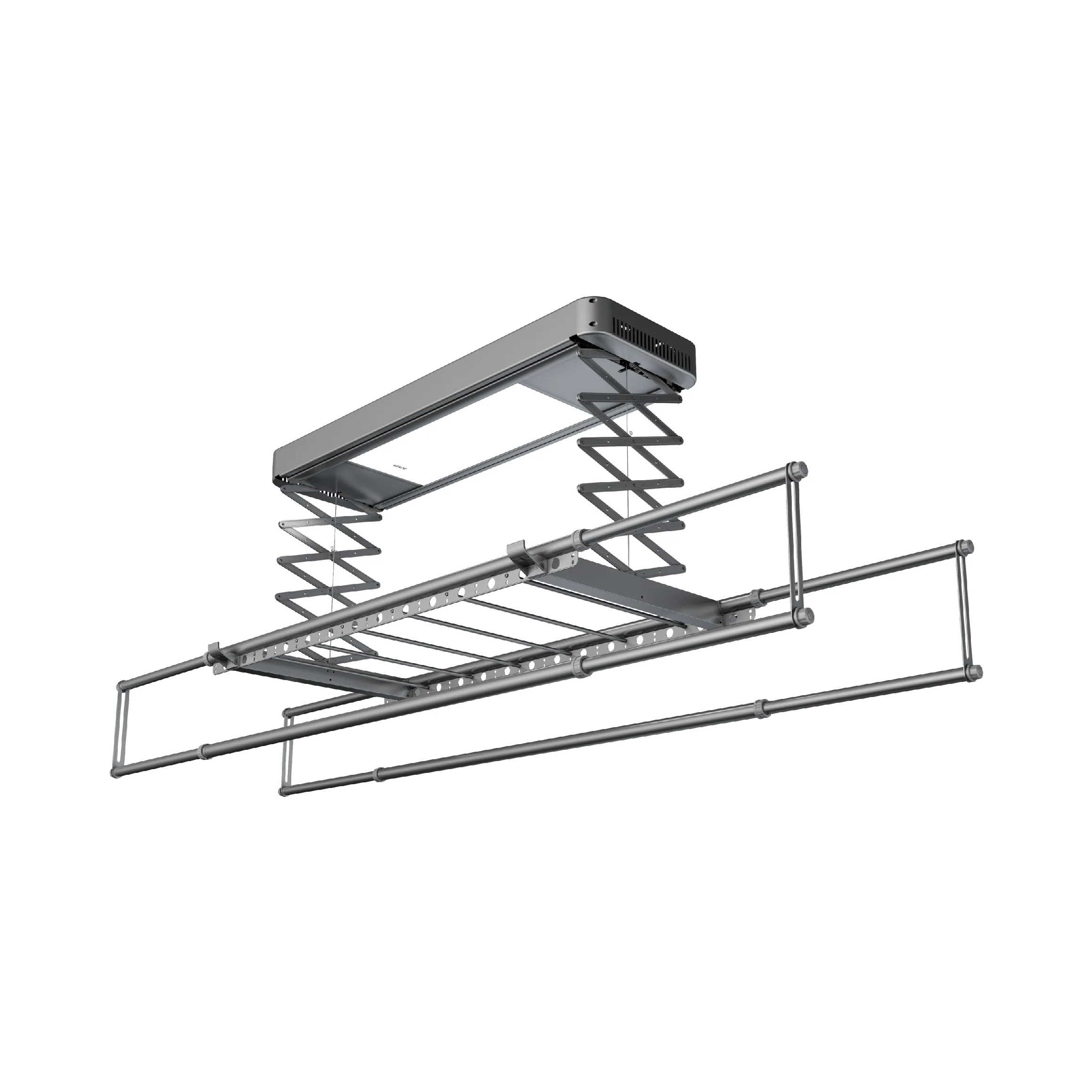 Smart Ceiling Mounted Electric Clothes Drying Rack Adjustable Laundry Hanger for Home Balcony Laundry Area