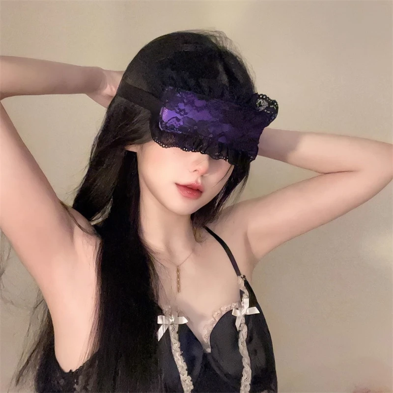 Sexy Lace Eye Mask Blindfold Handcuff Suit Couple Exotic Accessories Restraint Adult Games Flirting Outfits Accessories Sex Toy