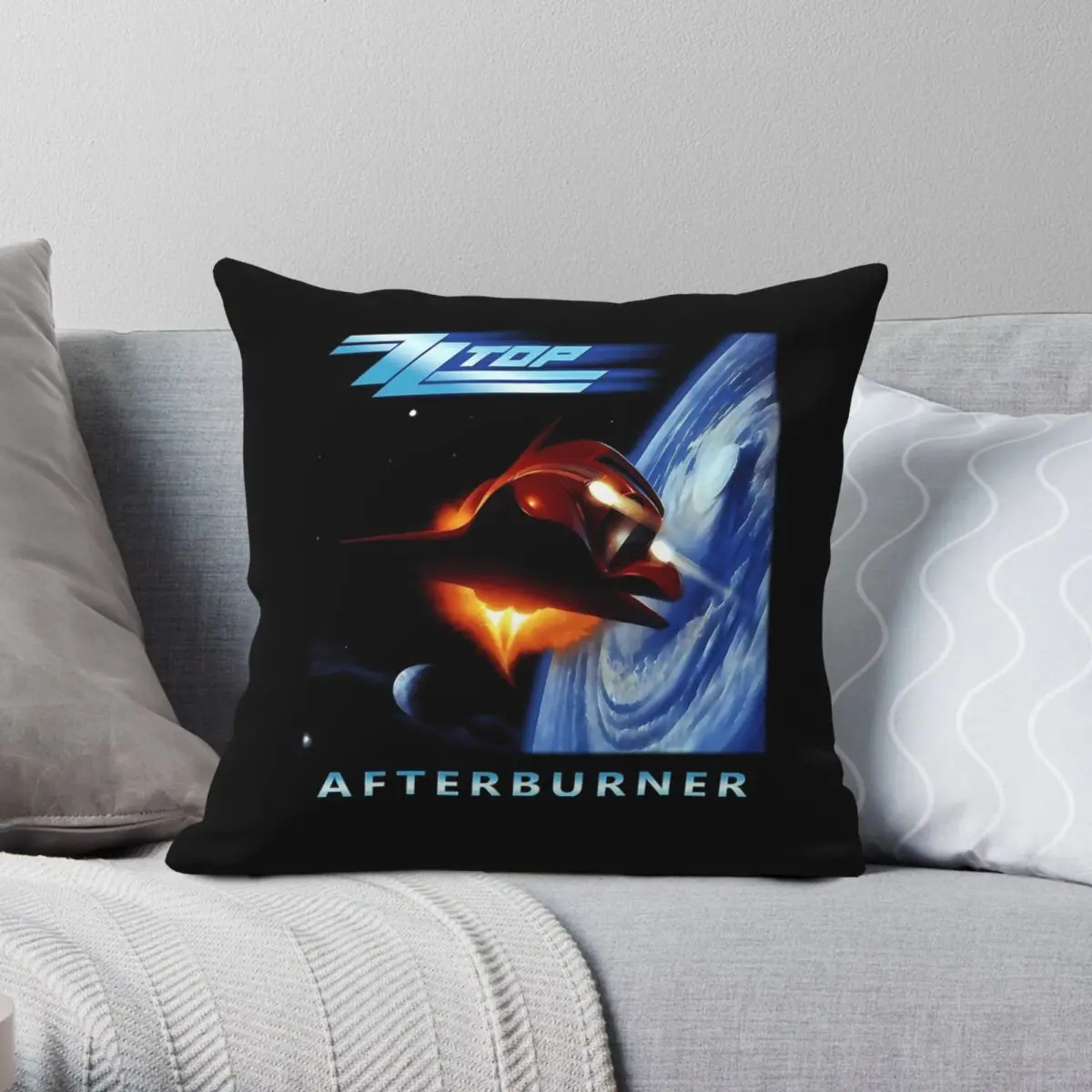 

ZZ Top Afterburner Square Pillowcase Polyester Linen Velvet Pattern Zip Decor Throw Pillow Case Sofa Seater Cushion Case
