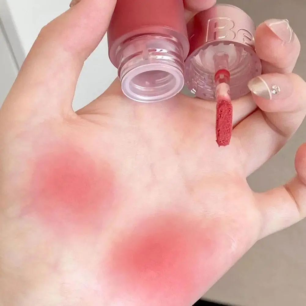 Vernis à lèvres en velours crème polyvalente, boue à lèvres, fard à joues polyvalent à double usage, rouge à lèvres pour joues, poudre mate, ombre à lèvres E7O4