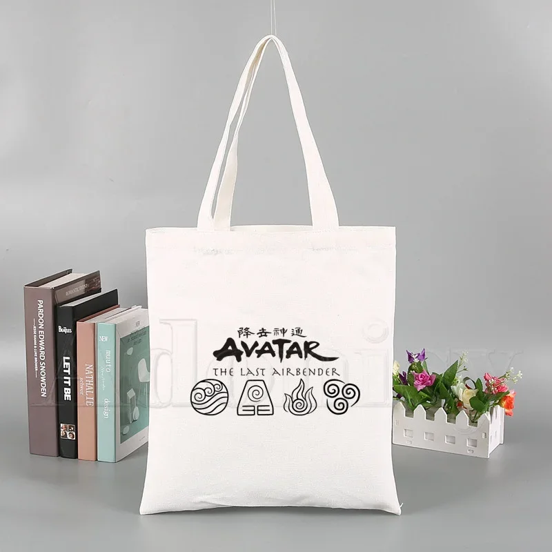 Avatar The Last Airbender Korea Ulzzang Shopper Bag Print Canvas Tote Bag Handbags Women Bag Harajuku Shoulder Bags