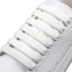 MCQ-Lacets arc-en-ciel classiques décontractés pour chaussures, lacets plats unisexes, tissage de précision, document nickel é, blanc, 100cm, 6 couleurs