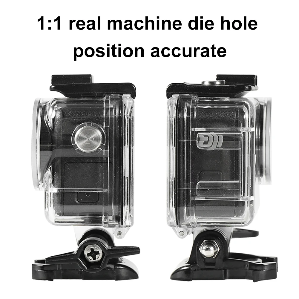 60M/196FT Waterproof Case For DJI Osmo Action 5 Pro/4/3 Underwater Diving Housing Cover Camera Anti-Fog Diving Protective Shell