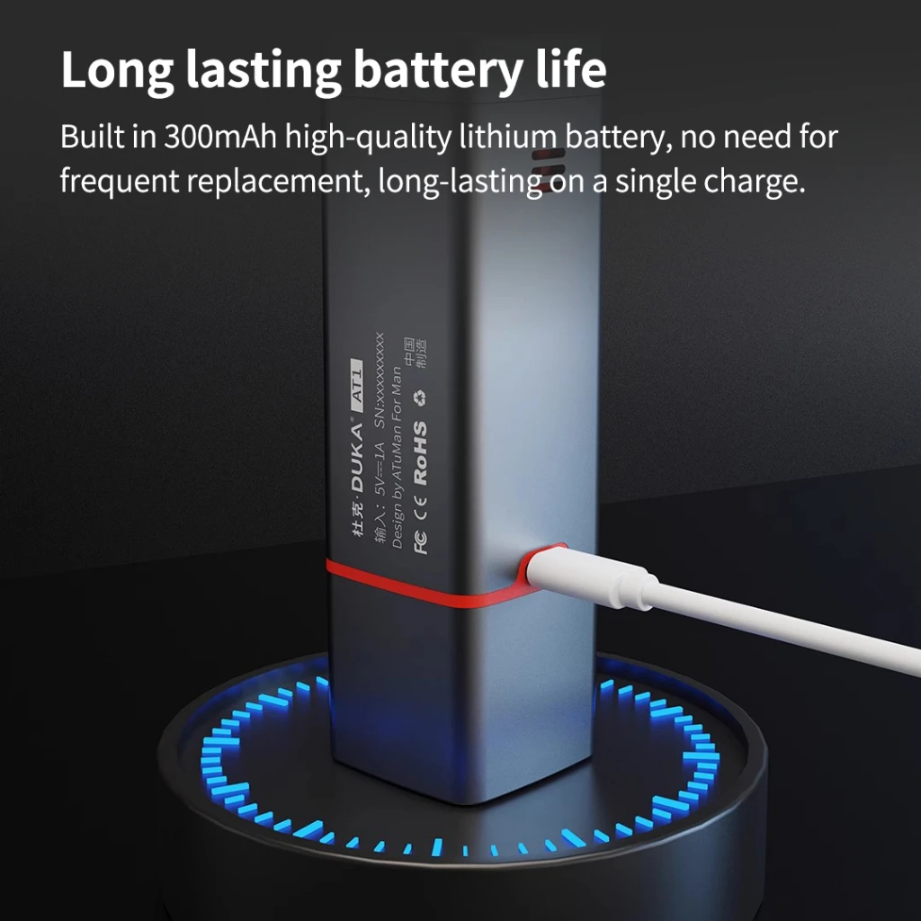DUKA AT1 Alcohol Tester Rechargeable Contactless Blowing Can Be Continuously Detected Fast & Precise with LCD Display